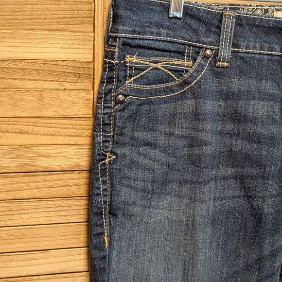 Ariat REAL Mid-Rise Boot Jeans Size 33R - Picture 4 of 15